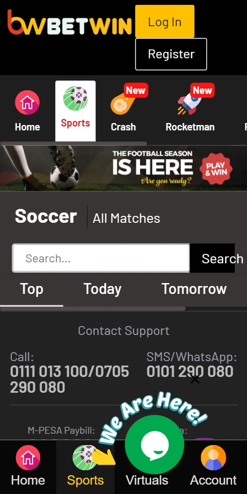 Betwin Kenya Mobile App